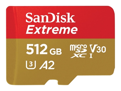 SanDisk Extreme microSDXC 512GB 190MB/s til drone