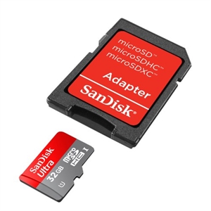 32GB microSD kort til GoPro 3 Class 10