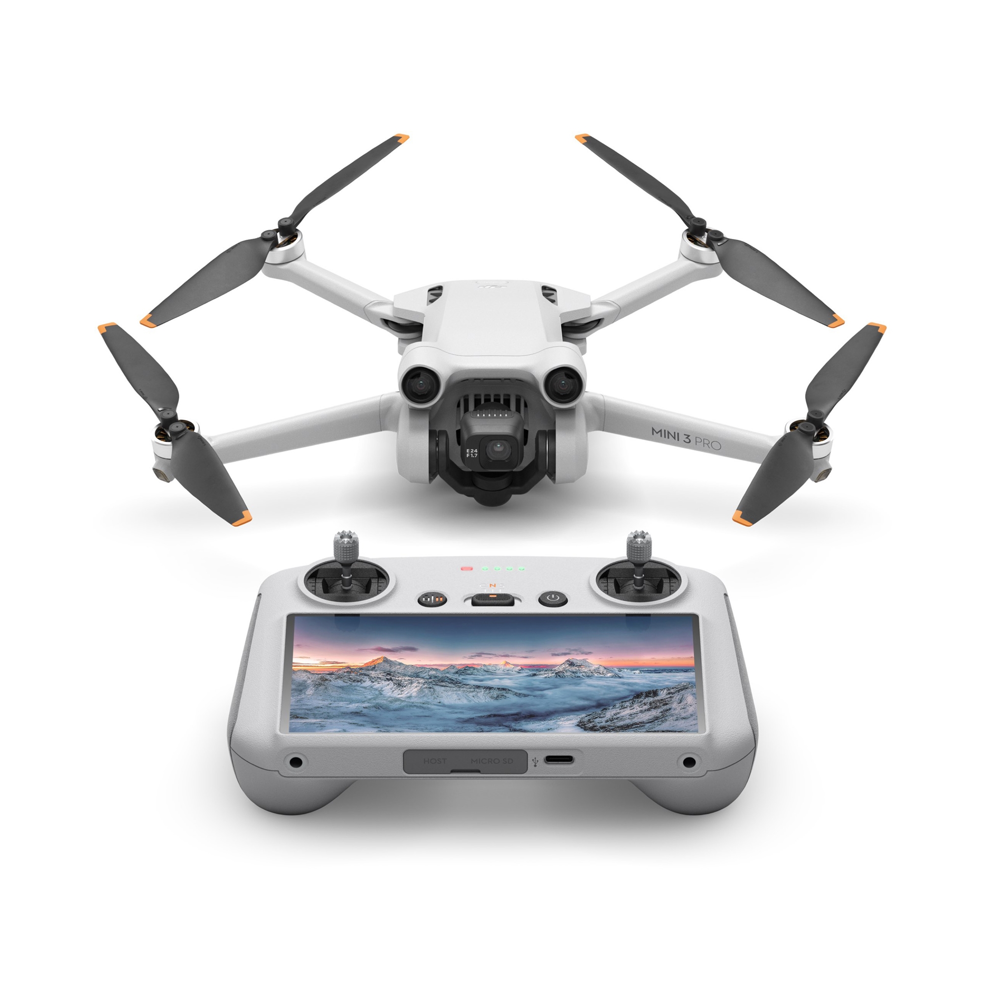 DJI Mini 3 Pro drone inkl. DJI RC med skærm GRATIS 64GB microSD kort - Levering imorgen bestil før 17:00 + GRATIS ONLINE BOG